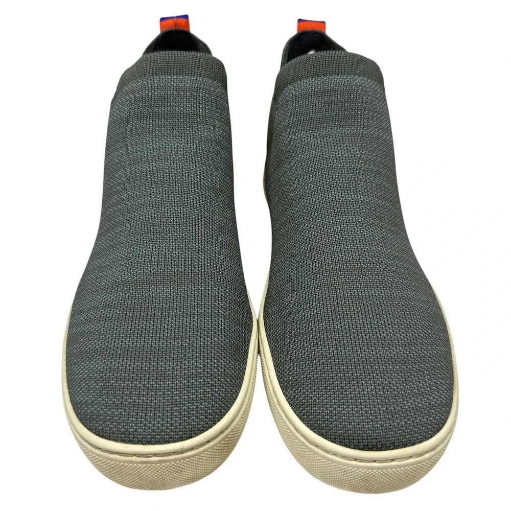 Rothy's The Ankle Sneaker Women's Size 9 Dark Grey Knit Slip On Comfort Shoes